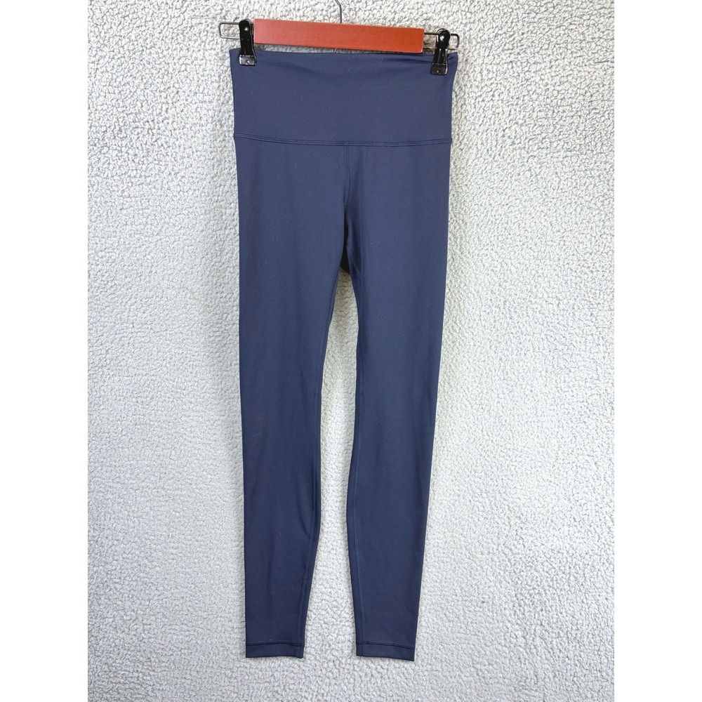 Lululemon Align High Rise Leggings Womens 6 Navy Blue Nulu Yoga Activewear